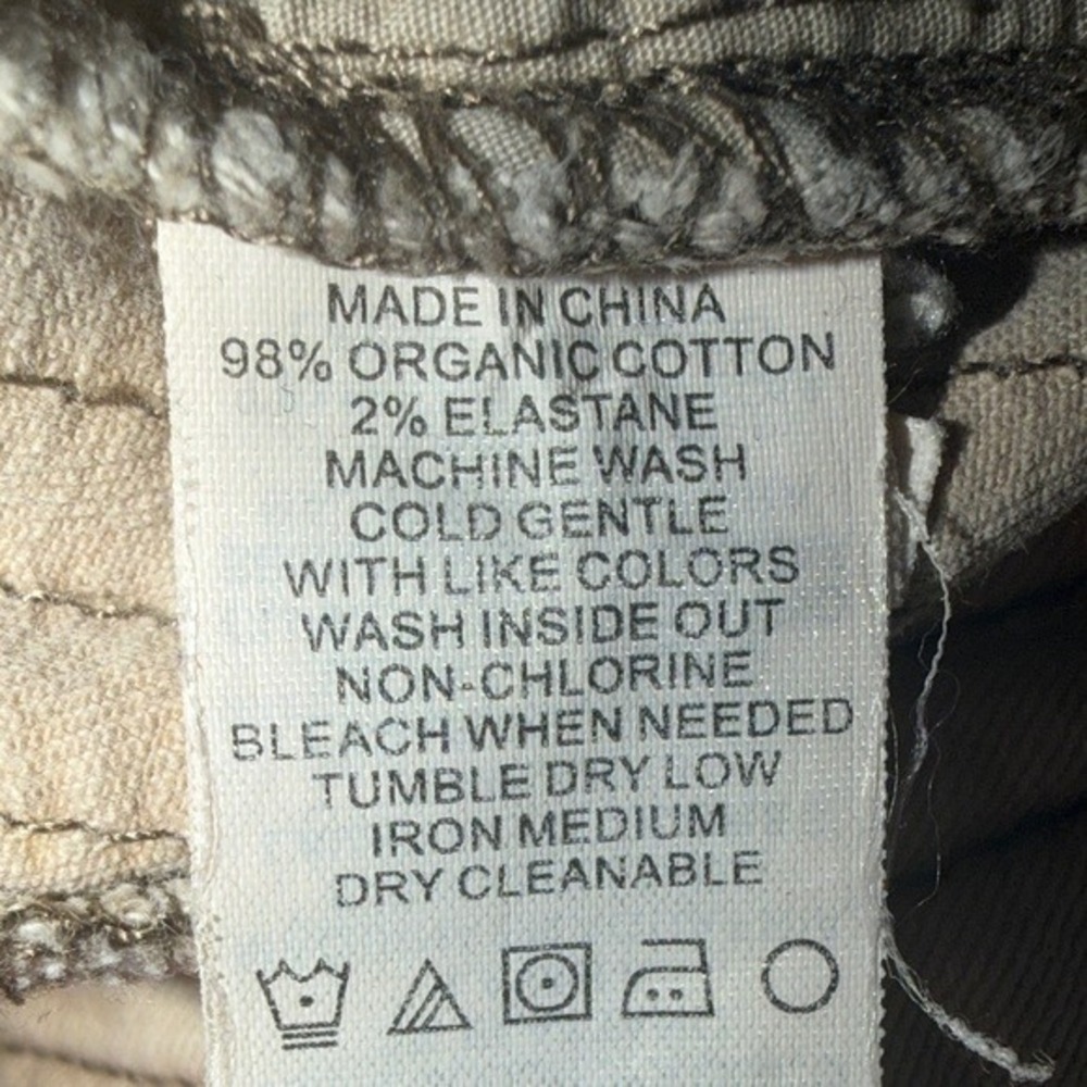 prAna Women Organic Cotton Cargo Utility Pants Khaki Tan Size 10 Tapered Cropped - Picture 6 of 10